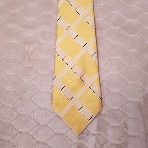 Vintage Eve's Creations Polyester Tie - Yellow See Pics
